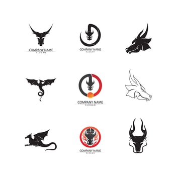 Dragon vector icon illustration
