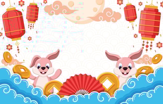 Chinese New Year Celebration Background vector