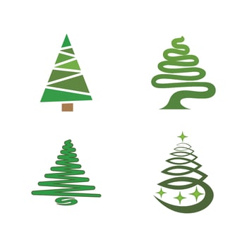 Cartoon Christmas tree vector