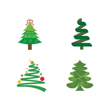 Cartoon Christmas tree vector