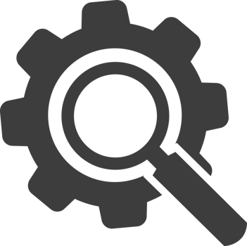 Search and Setting black icon, Social icon set. png