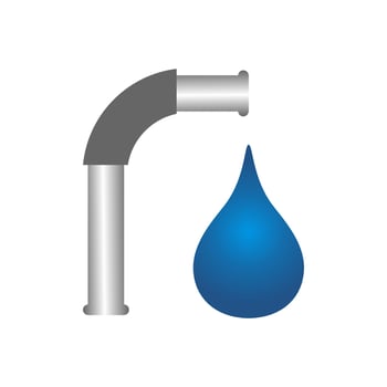 aqua drop Water droplet Logo eco mineral natural design vector template
