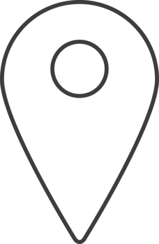 Location pointer pin thin line icon, Social icon set. png