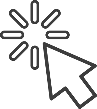 Cursor mouse thin line icon, Social icon set. png