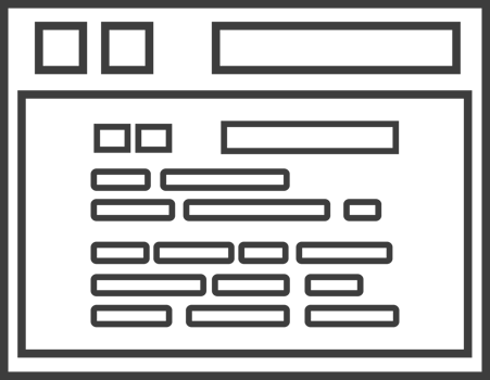 Web page thin line icon, Social icon set. png