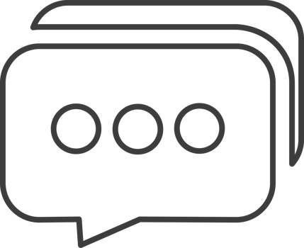 Chat thin line icon, Social icon set. png