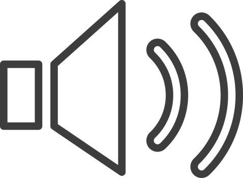 Speaker thin line icon, Social icon set. png