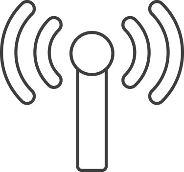 Wifi thin line icon, Social icon set. png