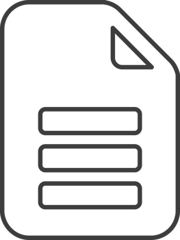 Document thin line icon, Social icon set. png