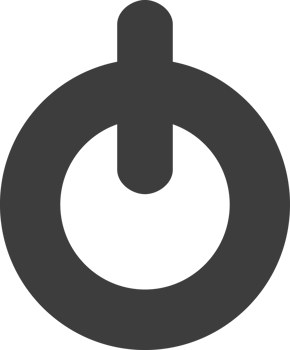 Power button black shadow icon, Socialicon set. png