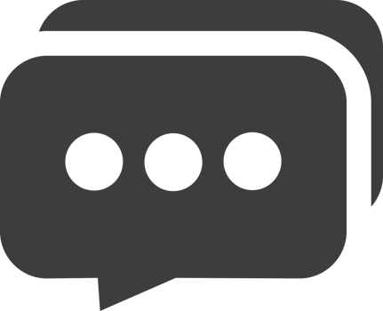 Chat black icon, Social icon set. png