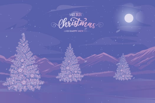 Merry christmas and happy new year greeting card design with Santa Claus on sleigh Cozy Winter Illustration vector