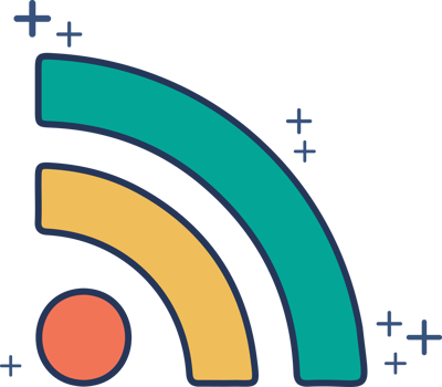 Wifi icon illustration glyph style design with color and plus sign. png