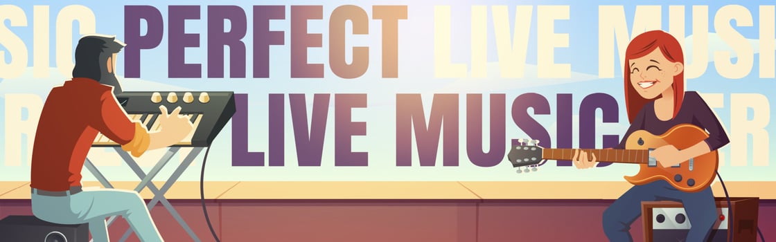 Poster of open air live music concert vector