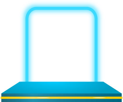 realistic square podium png