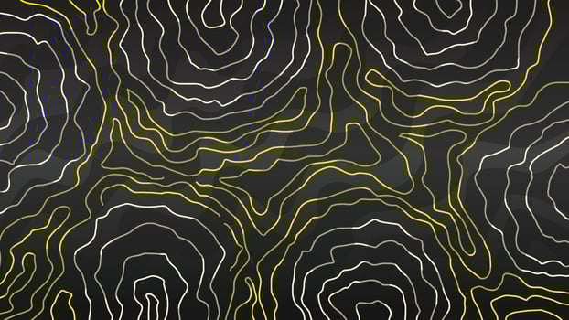 Abstract line art topographic map background vector