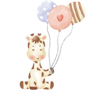 cute giraffe watercolor illustration png