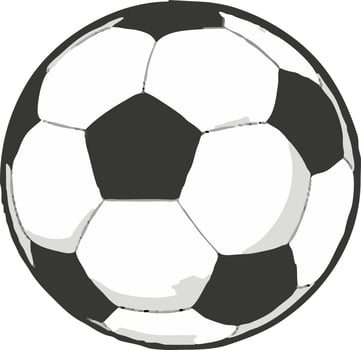 Icon ball goal vector