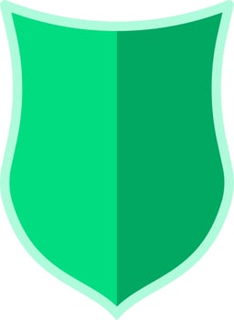 Badge Shape Design Flat Illustration vector