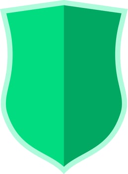 Badge Shape Design Flat Illustration vector