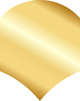 Gold Badge Label Design Illustration vector