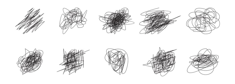 line hand stroke on white background vector