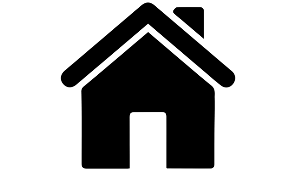Home icon isolated on transparent background. Black symbol for your design png