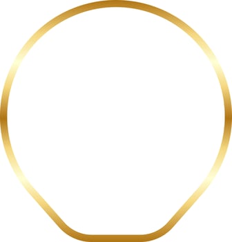 Gold Badge Label Outline Design Illustration vector