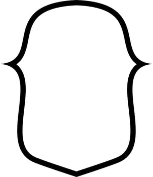 Badge Frame Outline Shape Design vector