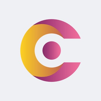 C Letter Initial Logo Design, Vector Template