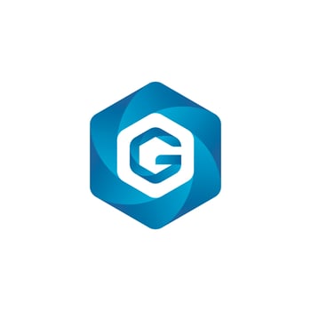 Letter G Logo with Hexagon Shape vector
