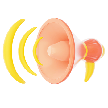 Loudspeaker colored icon 3D illustration png