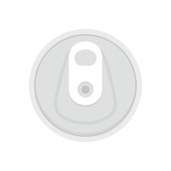 Top tin can icon, flat style vector