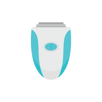 Woman electric razor icon, flat style vector