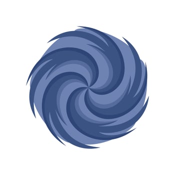 Tornado icon, flat style vector
