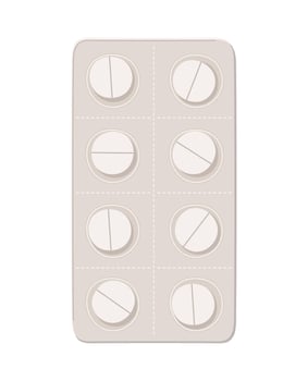 pill tablet design vector