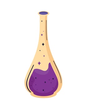 purple magic potion vector