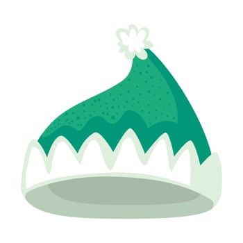 green elf hat accessory vector