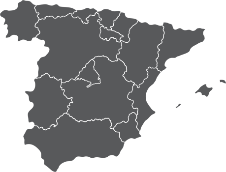 doodle freehand drawing of spain map. png