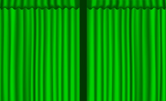 Background vector red curtain style.