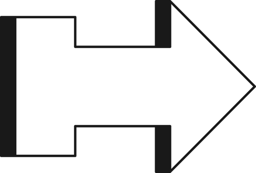 Arrow symbol. Turn right. Transparent flat design element. png