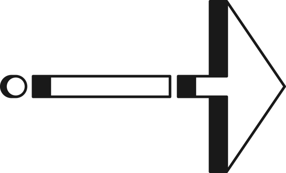 Arrow symbol. Turn right. Transparent flat design element. png