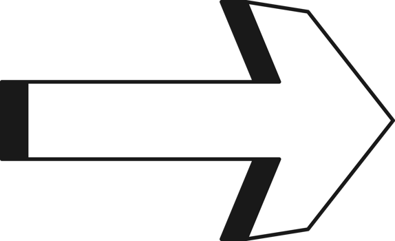 Arrow symbol. Turn right. Transparent flat design element. png