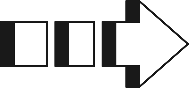 Arrow symbol. Turn right. Transparent flat design element. png