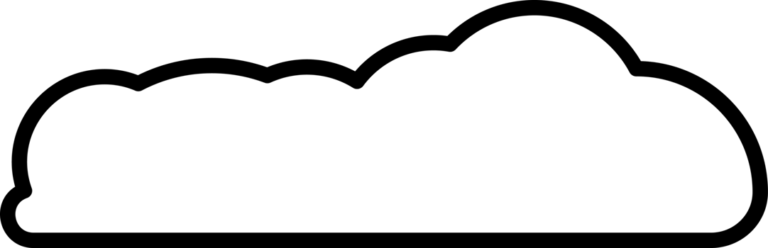 Cloud element in PNG type. Flat illustration style. Minimal object.
