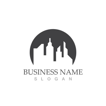 City skyline logo vector illustration template