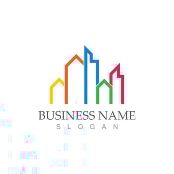 City skyline logo vector illustration template