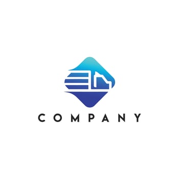 Trans Fast Logo, Fast Truck. The template for logo vector