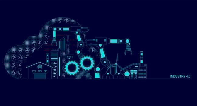 industry 4.0 theme vector