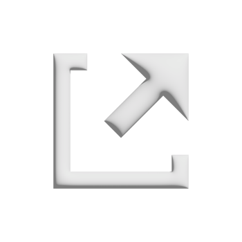 external link icon 3d design for application and website presentation png